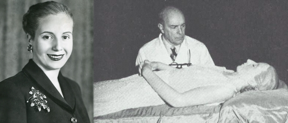 Ева Перон и её мумия. Фото из открытых источников интернета.