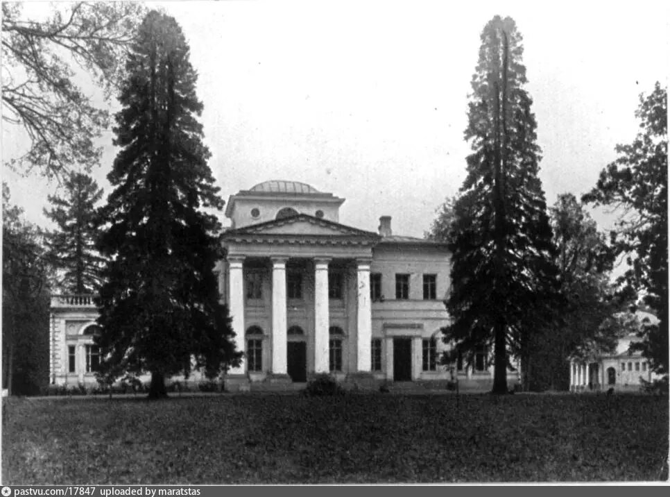 Черемушки-Знаменское. Дворец с Парадного двора, 1914, источник https://pastvu.com