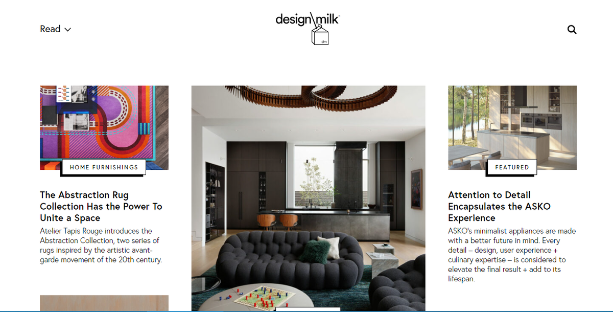 Сайт design milk