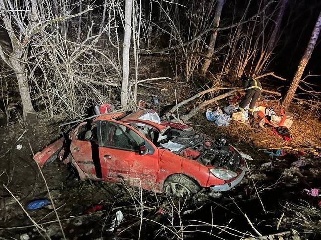 Место смертельной аварии 