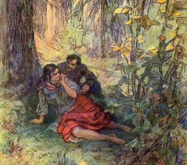 Иллюстрация к повести "Дьявол". 