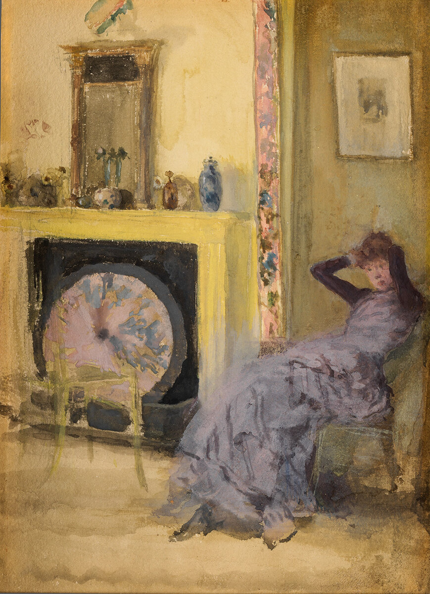 Джеймс Уистлер «Жёлтая комната», 1883/84 гг. 