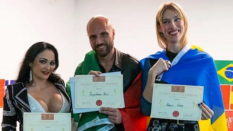    Победители чемпионата мира по сексу.скриншот из видео