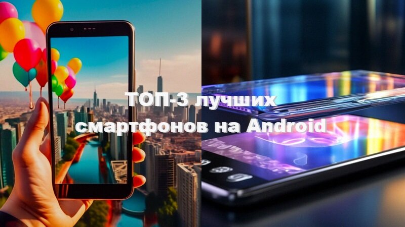 ТОП-3 смартфонов на Android 2024 года. Нейросеть "Шедеврум".