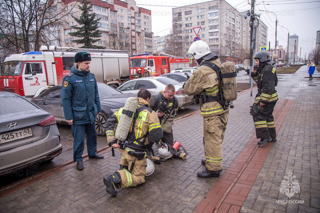    В здании теруправления по Первомайскому району ликвидировали условный пожар