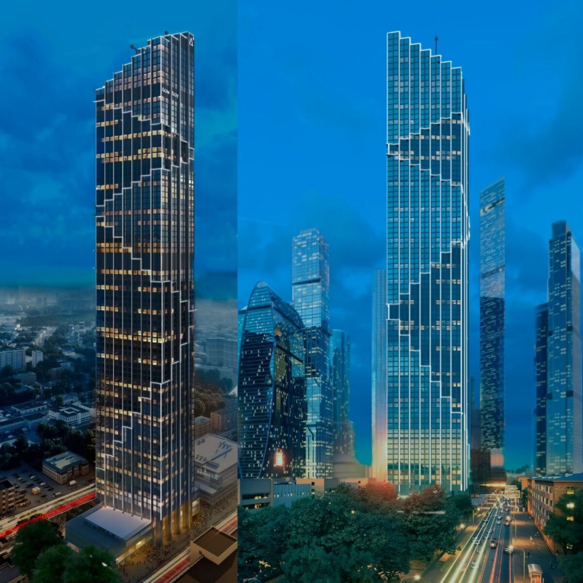 Элементы освещения нового здания в ядре Сити - "Дом Дау". 