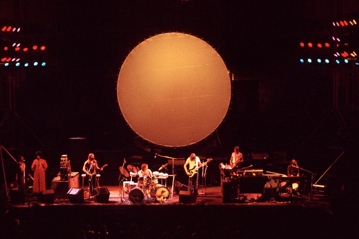 Pink Floyd на концерте. 1974