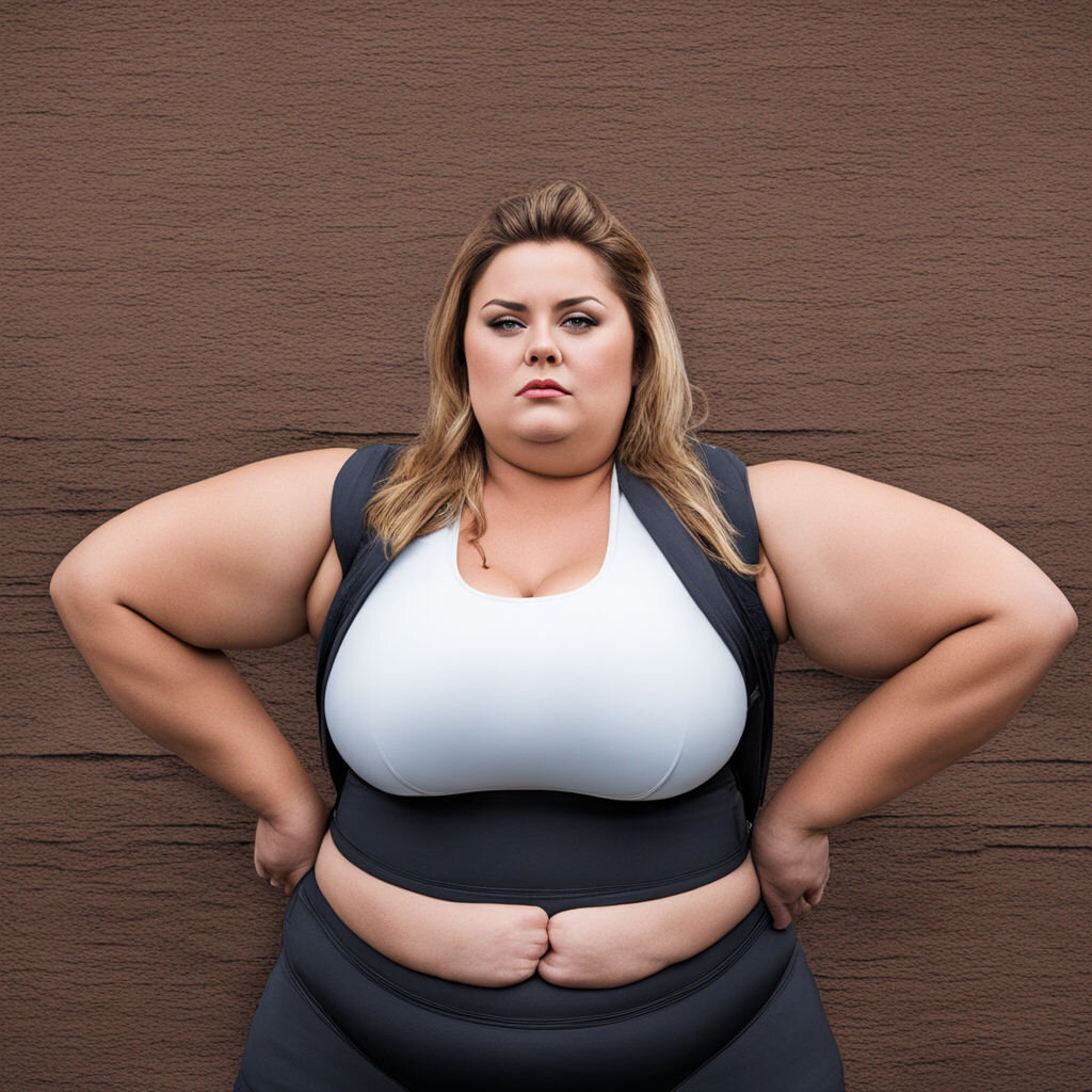 Изображение сгенерировано ИИ Толстая женщина 