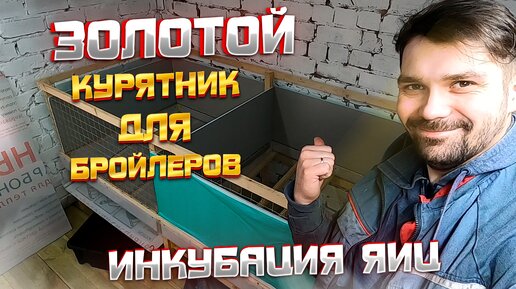 Закончили строительство клеток для кур бройлеров своими руками! Начинаем инкубировать яйца!