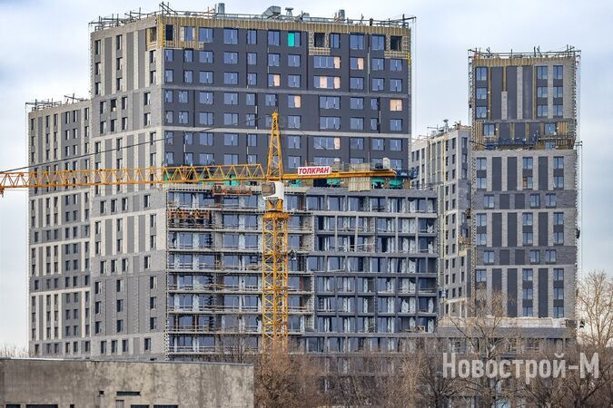 Строительство ЖК Forst, март 2024 года. Фотосъемка Новострой-М