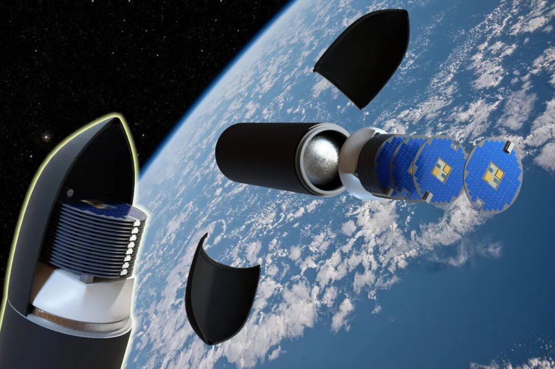 Рендер DiskSat на орбите Земли. Источник: Aerospace Corp  📷
