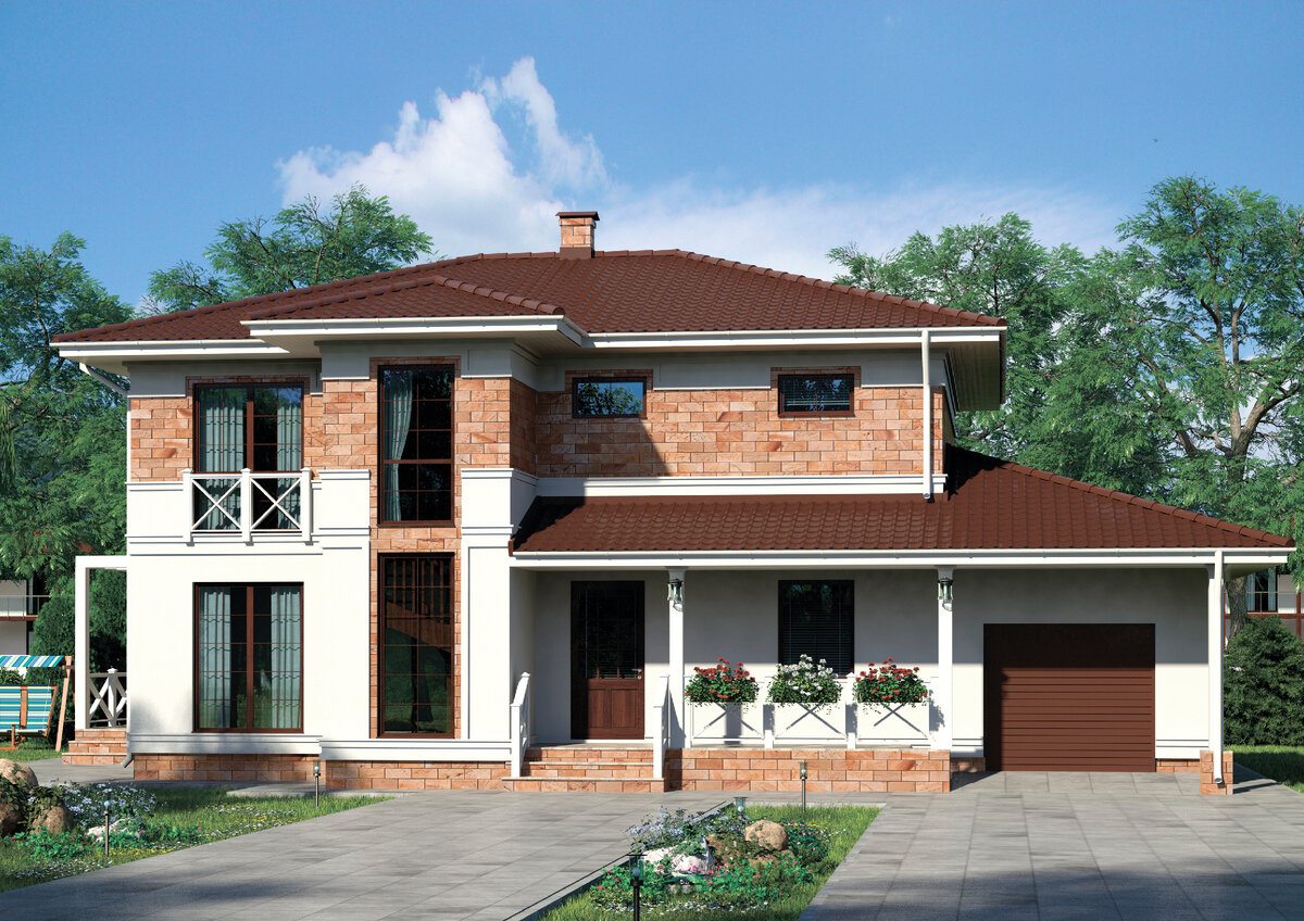 Проект двухэтажного дома «Тироль 227»