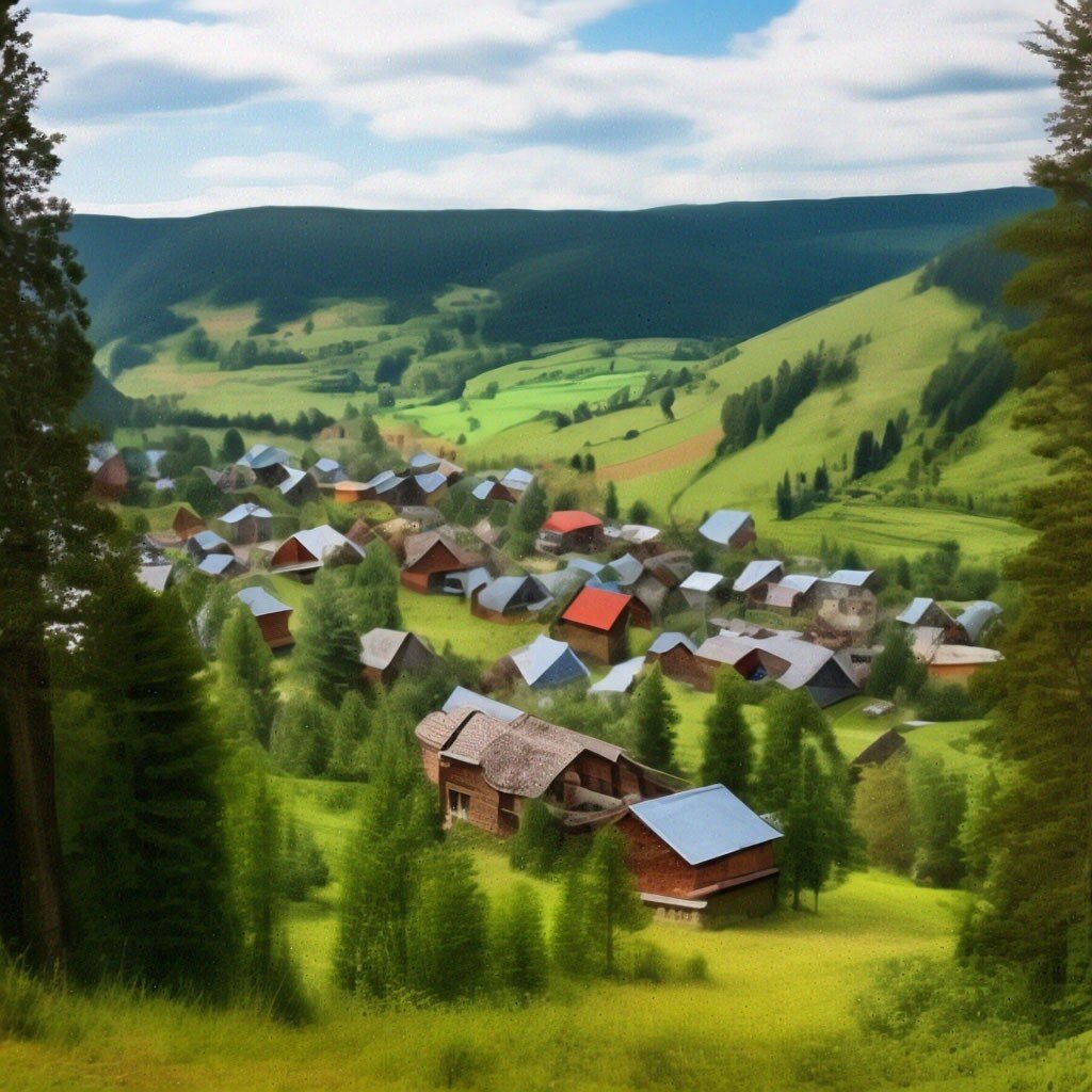 Не весна... Но нейросеть увидела моё описание именно так. Что ж тут поделаешь?  Против ИИ не попрёшь!  