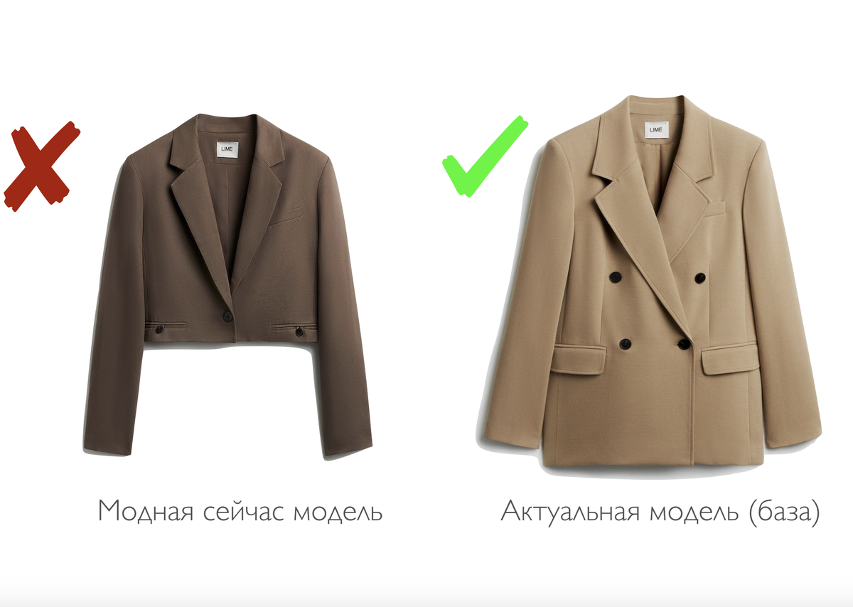 Крестик в данном не означает, что это не надо носить. Но модель под галочкой справится с большим количеством задач и не потеряет своей актуальности много лет. 