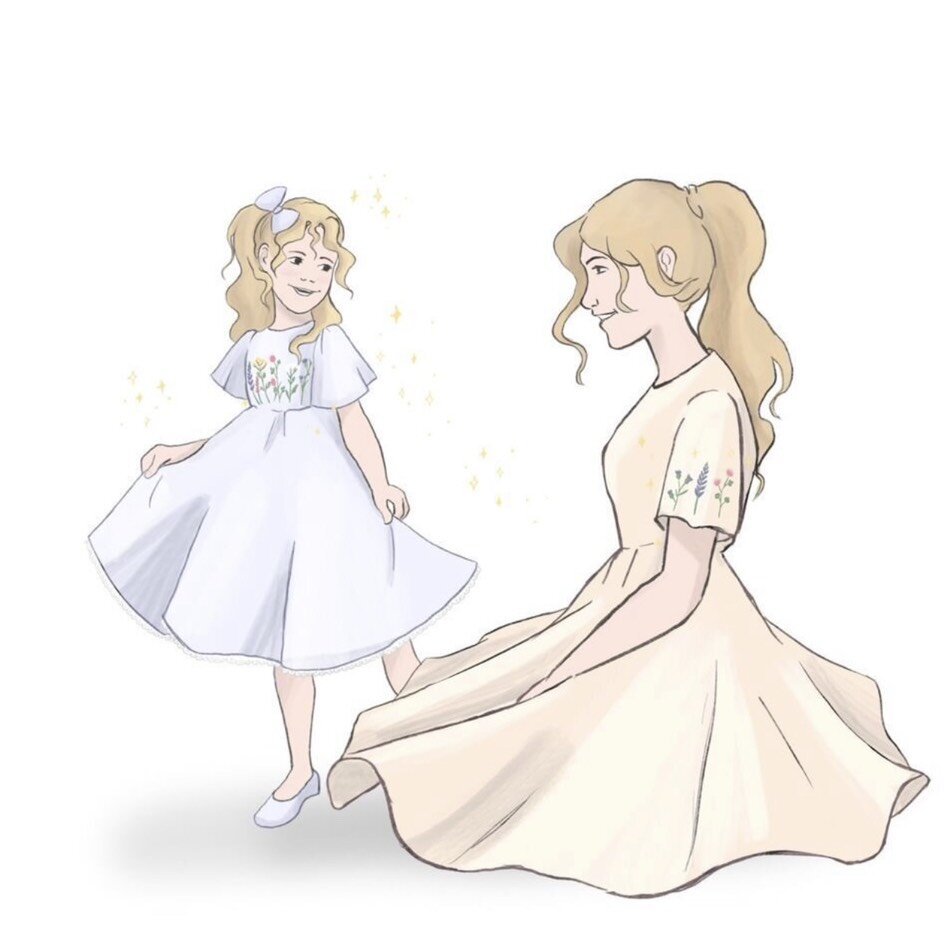 Девочка в платье - это красиво!