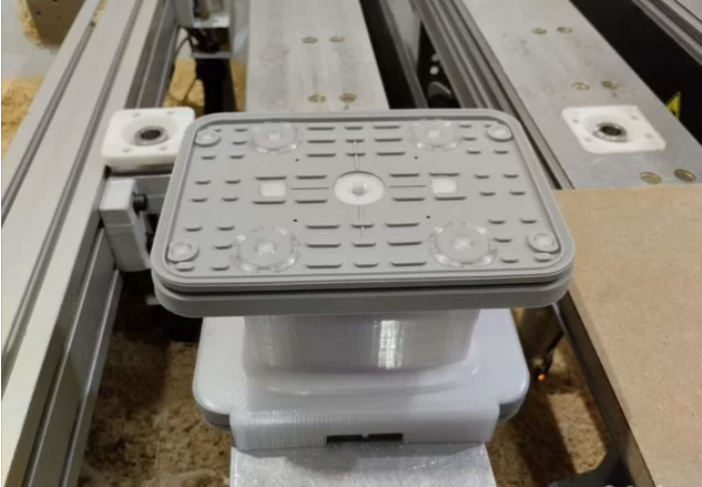 Фото подушки в работе на деревообрабатывающем станке Homag Venture 316M
