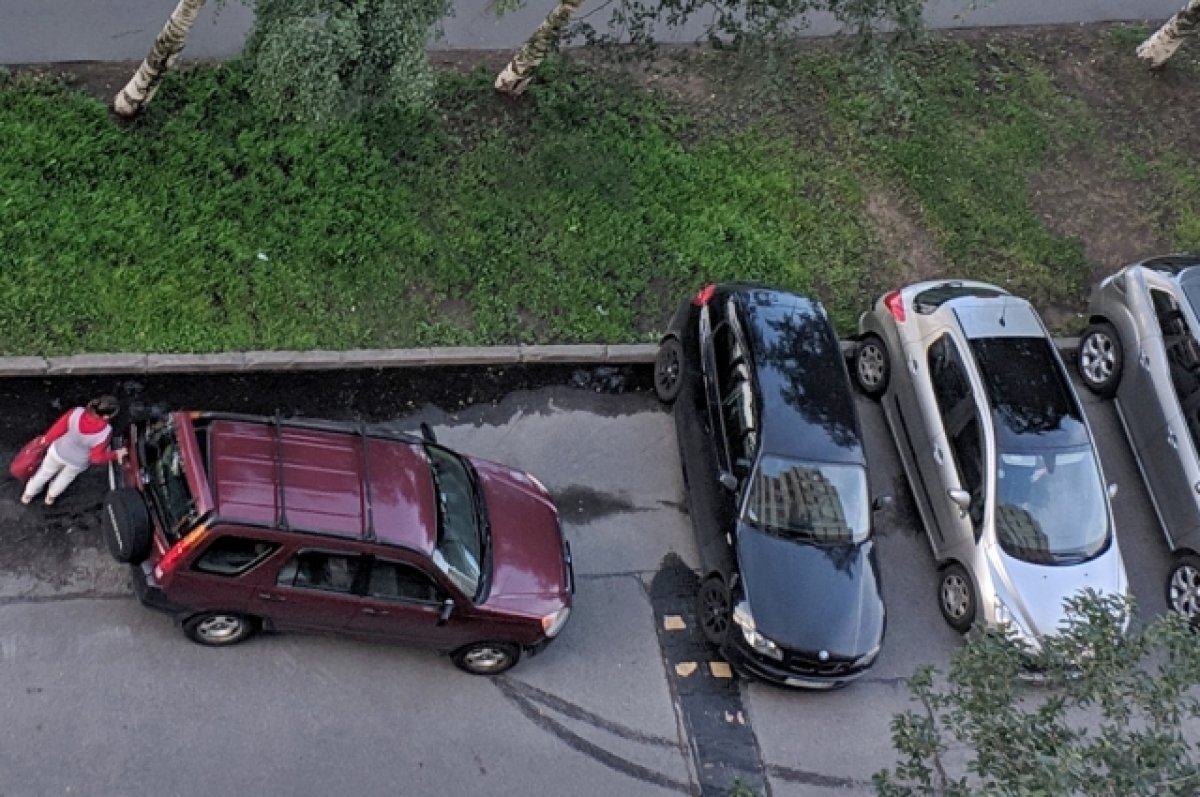    В Петербурге собираются штрафовать за парковку на спецмаркировке во дворах