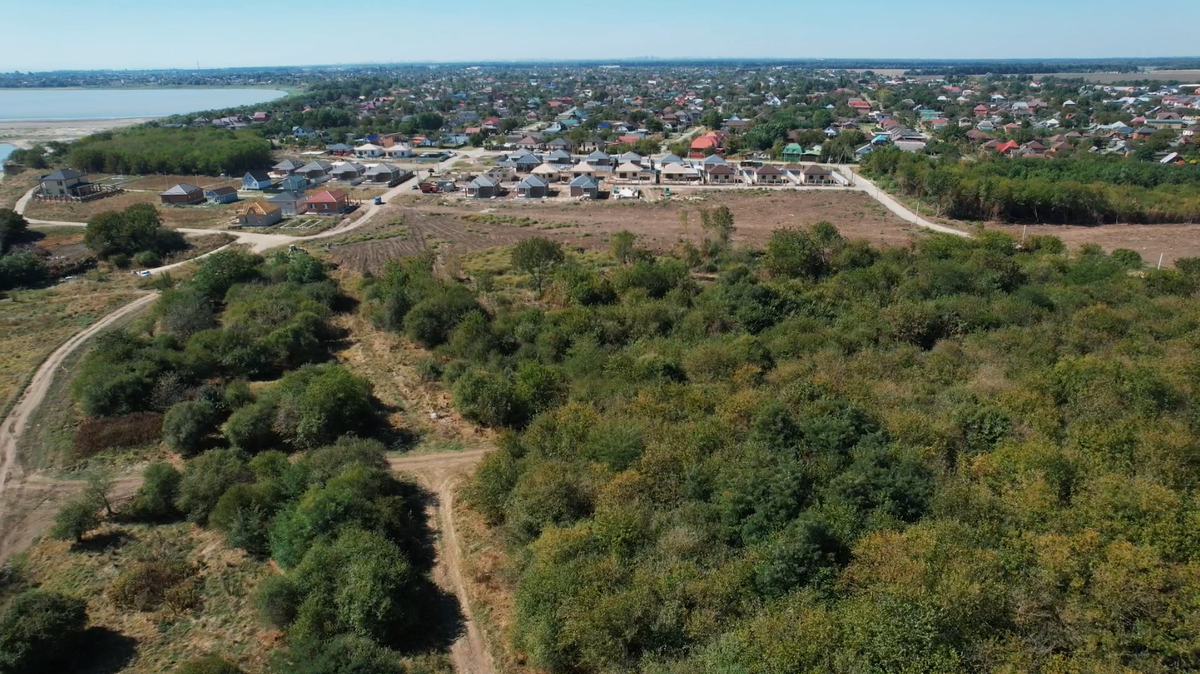 Коттеджный посёлок «Родной берег» с высоты 