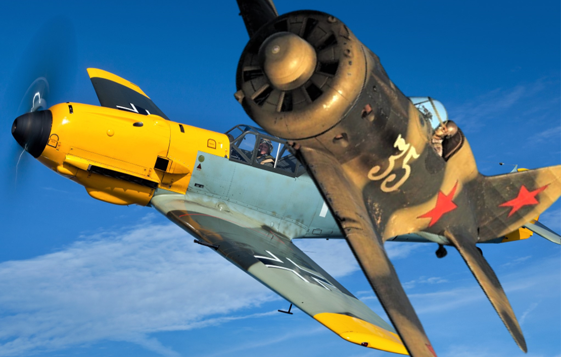 «Мессершмитт» Bf 109В и И-16.