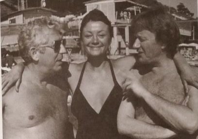 Директор театра Сатиры Михаил Дорн, Татьяна Егорова и Андрей Миронов. Сочи. 1985 год. Фото из личного архива Егоровой. 