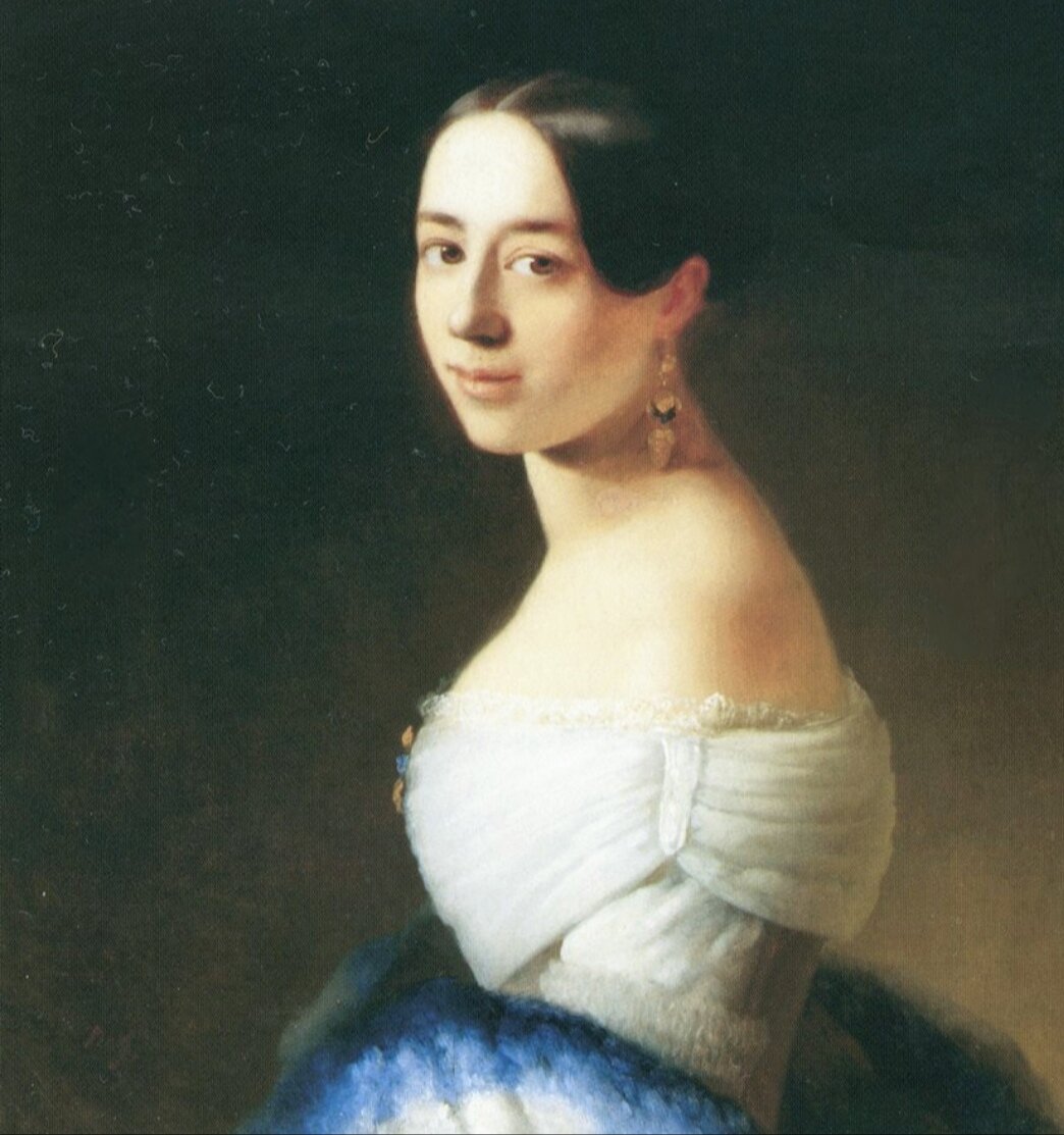 Тимофей Нефф. «Полина Виардо, урожденная Гарсия», 1842 год, Государственный литературный музей, Москва © Public domain