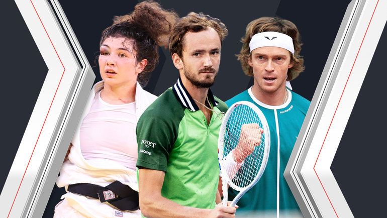    Мадина Таймазова, Даниил Медведев и Андрей Рублев. Global Look Press