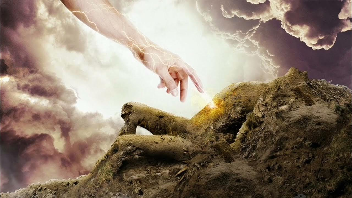 Взято с дерева хранимого змеем творило чудеса. Сотворение человека из праха земного. Сотворение человека Богом. О природе богов. Творение Бога