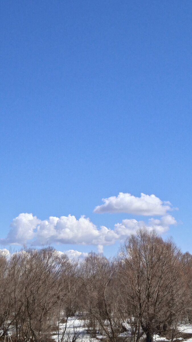 фото автора, летние облака в апреле