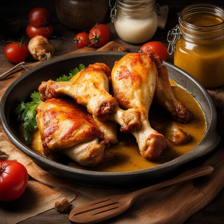 Куриные ножки в медово-горчичном соусе