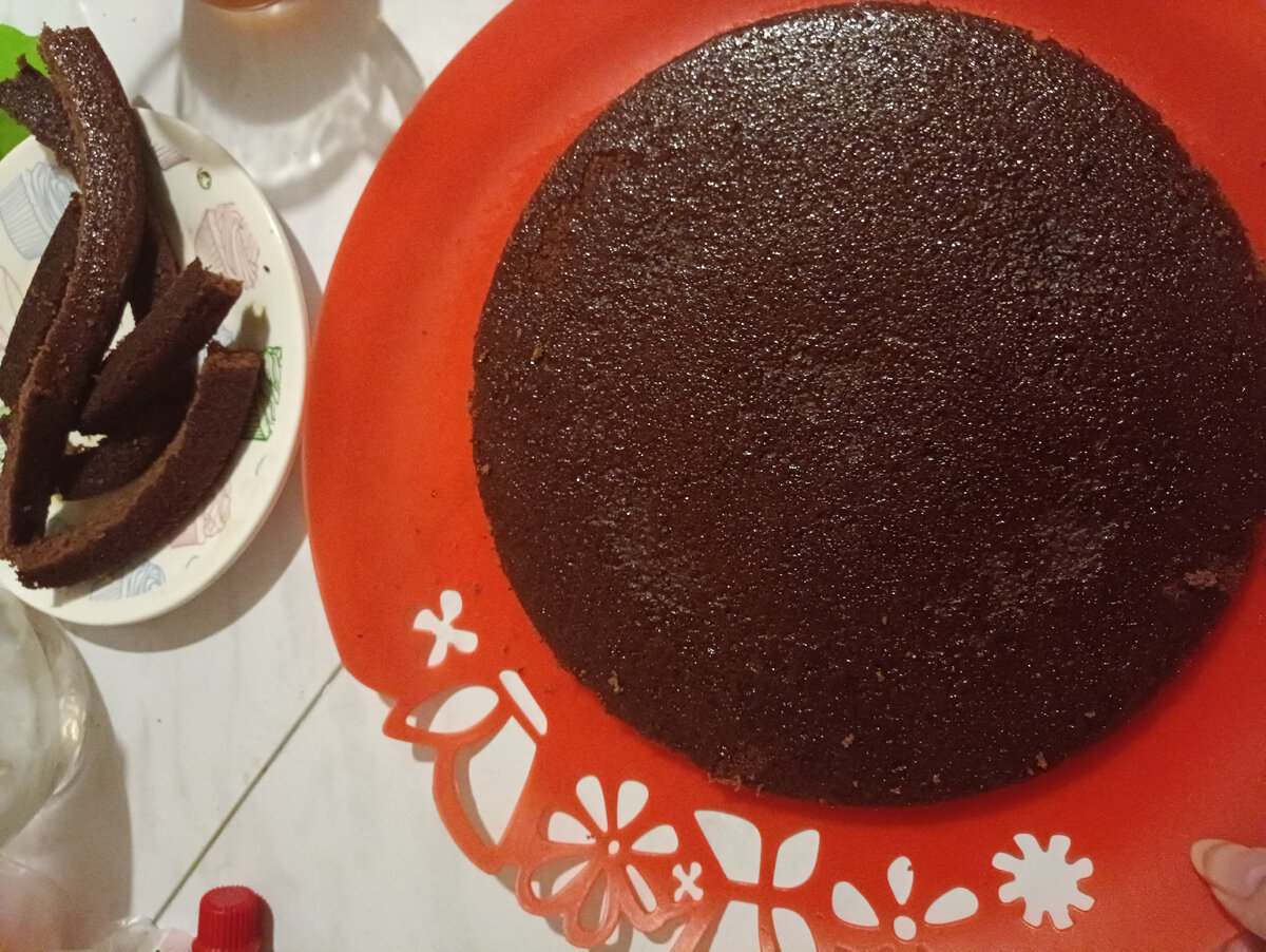 Торт в процессе