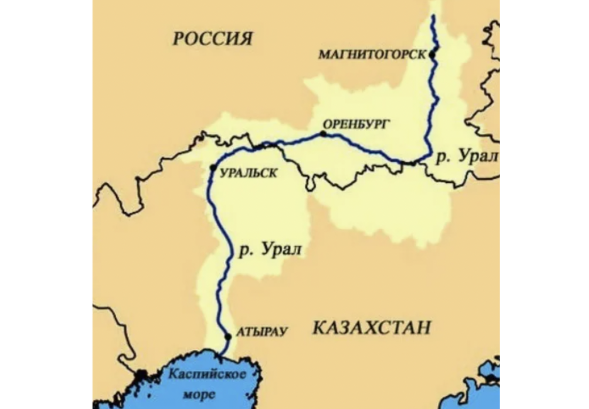 Что из себя представляет река Урал. Основные факты и параметры | Объясняю  на пальцах | Дзен