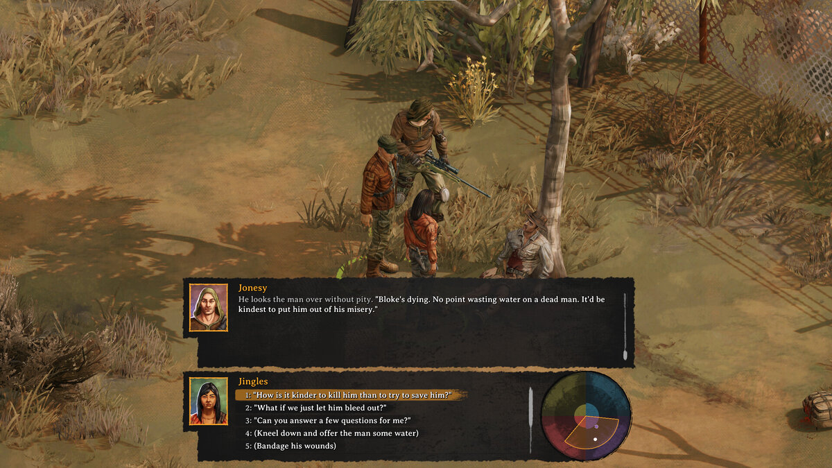 Система диалогов непосредственно подвязана к выборке способностей для Вашего перса -> 