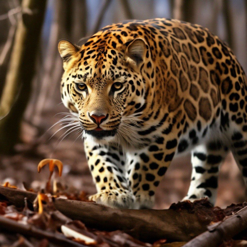 Дальневосточный леопард глазами "Шедеврум"