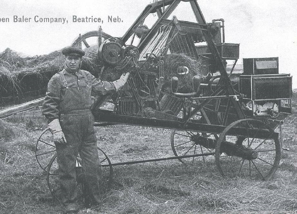  Luebben Round Baler. 1892. Pioneer Village