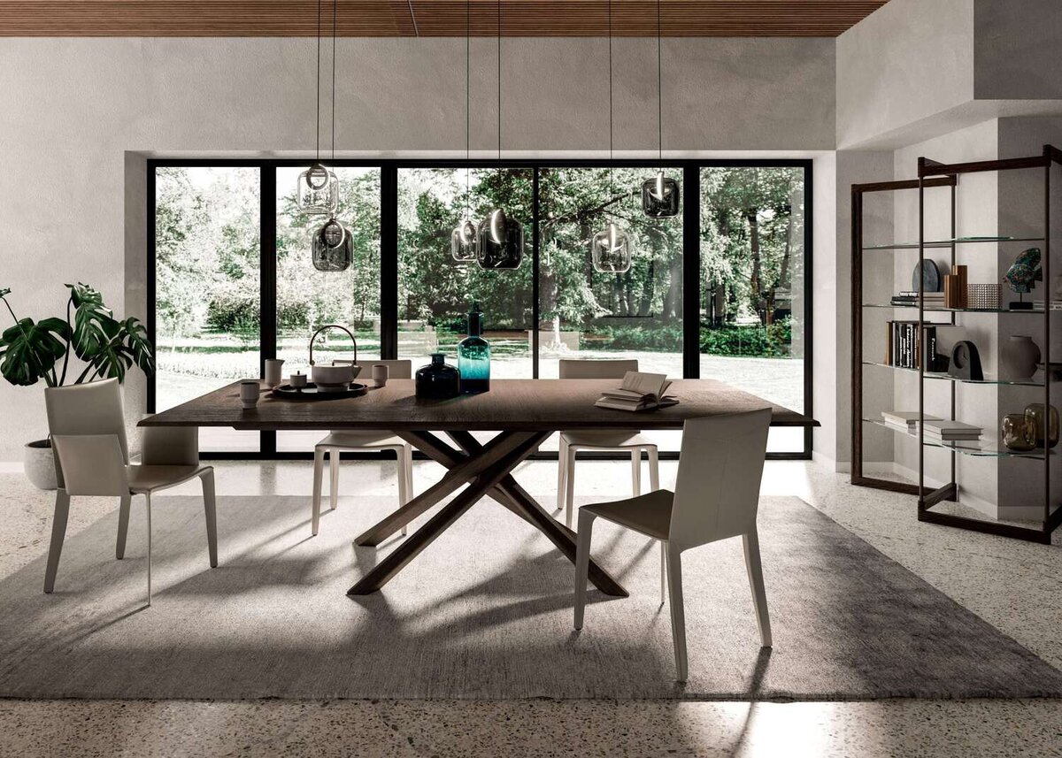 Неповторимые столы Ozzio Italia известны своей аллегорией нынешнего времени, они имеют исключительную способность быть уместными в дизайне интерьере практически любого стиля, преображая пространство.-1-3