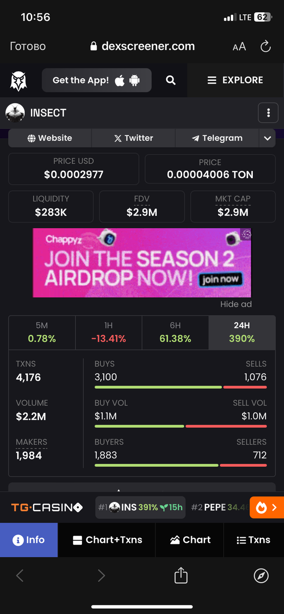 Цена проекта и вся информация на dexscreen 