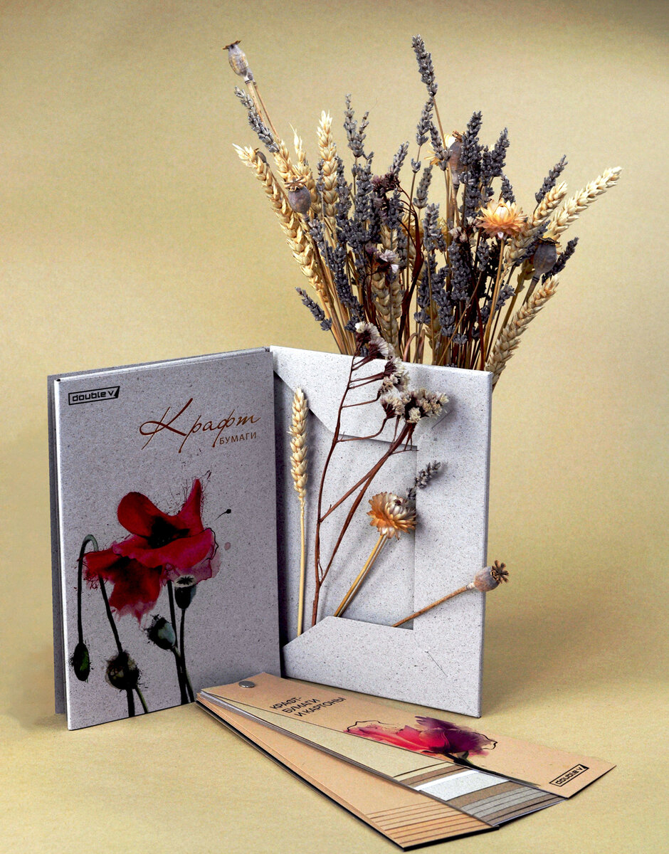 Пример использования крафт-бумаги из ассортимента продукции компании "Дубль В"