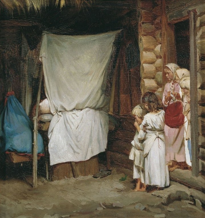 Фото: Лемох К. В. “Новый член семьи”, 1880-е / группа ВКонтакте “Сивцев Вражек”