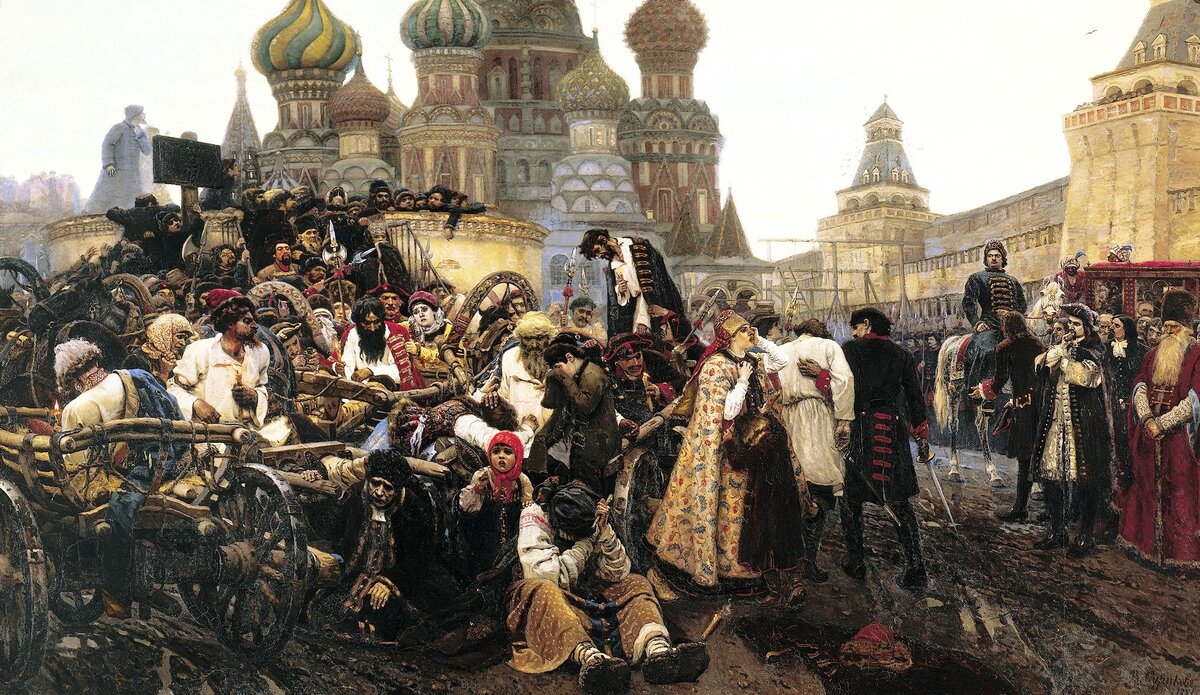 "Утро стрелецкой казни". Картина В. Сурикова. Из открытых источников. 
