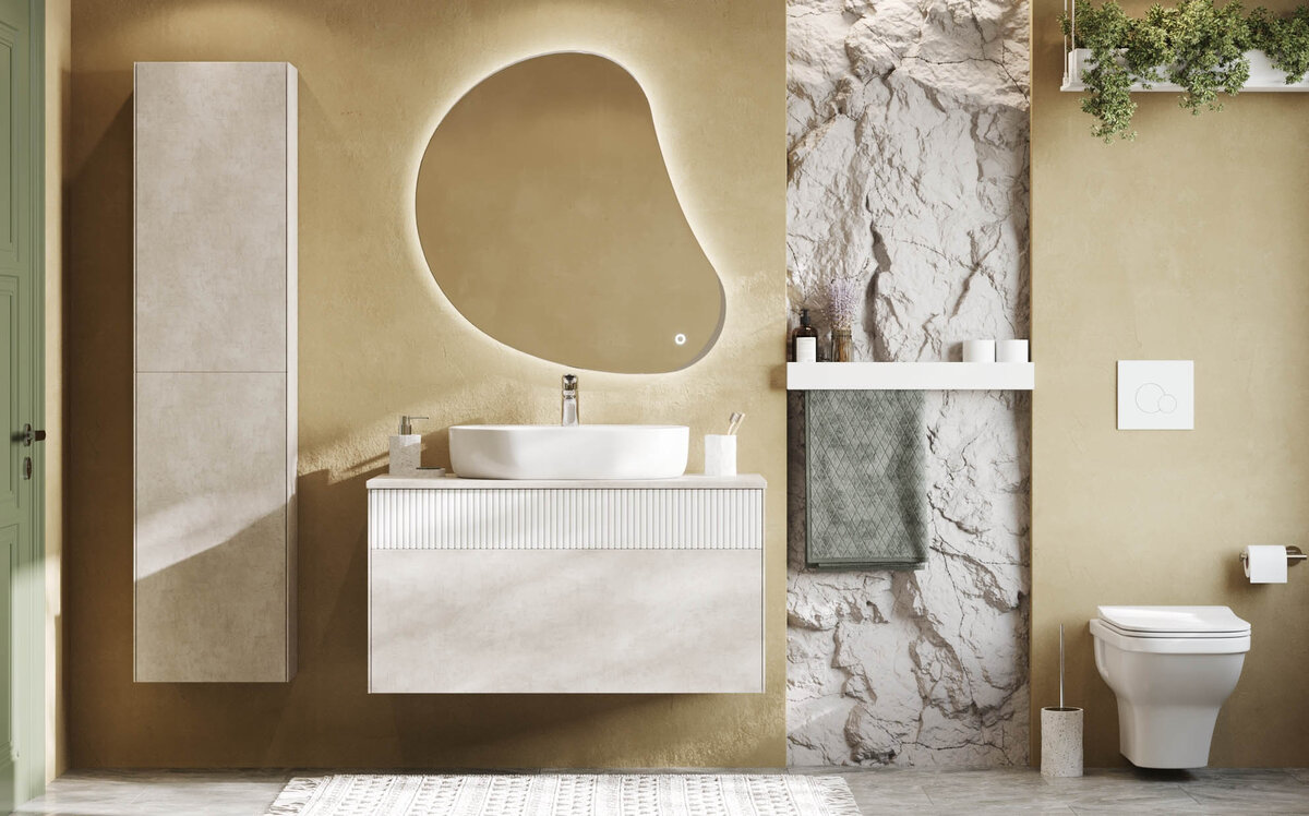 Подвесная мебель для ванной комнаты и сантехника - купить на дождь-сантехника.рф