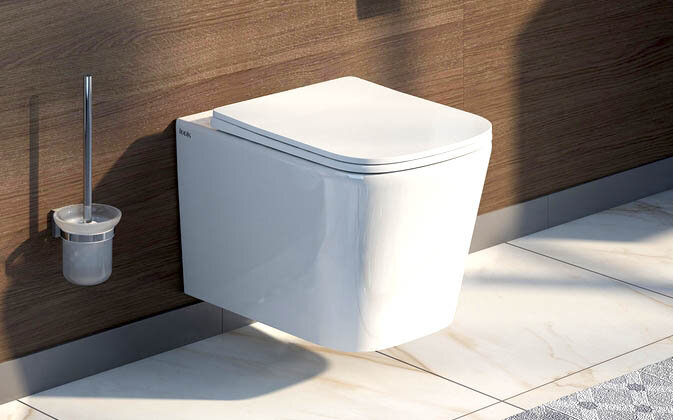 Подвесной унитаз и настенный ершик - купить на дождь-сантехника.рф