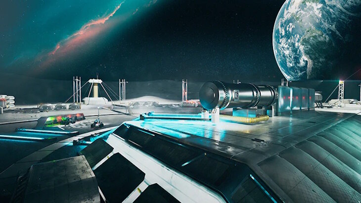    Возможный вид лунной базы с атомным реактором от Rolls-Royce