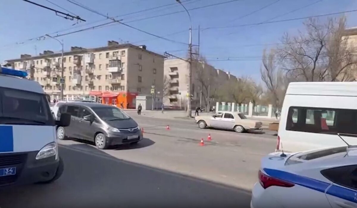    Место ДТП © ГУ МВД России по Волгоградской области. Кадр из видео