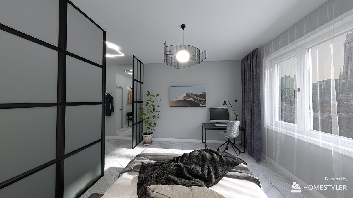 Работа выполнена учениками U design в программе Homestyler