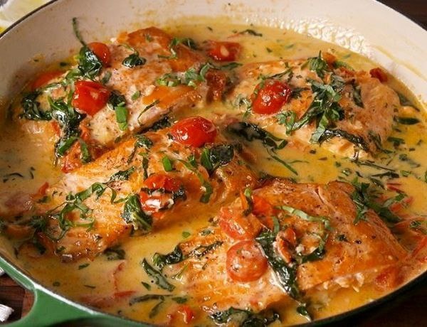 Стейки из лосося в соусе Том-ям