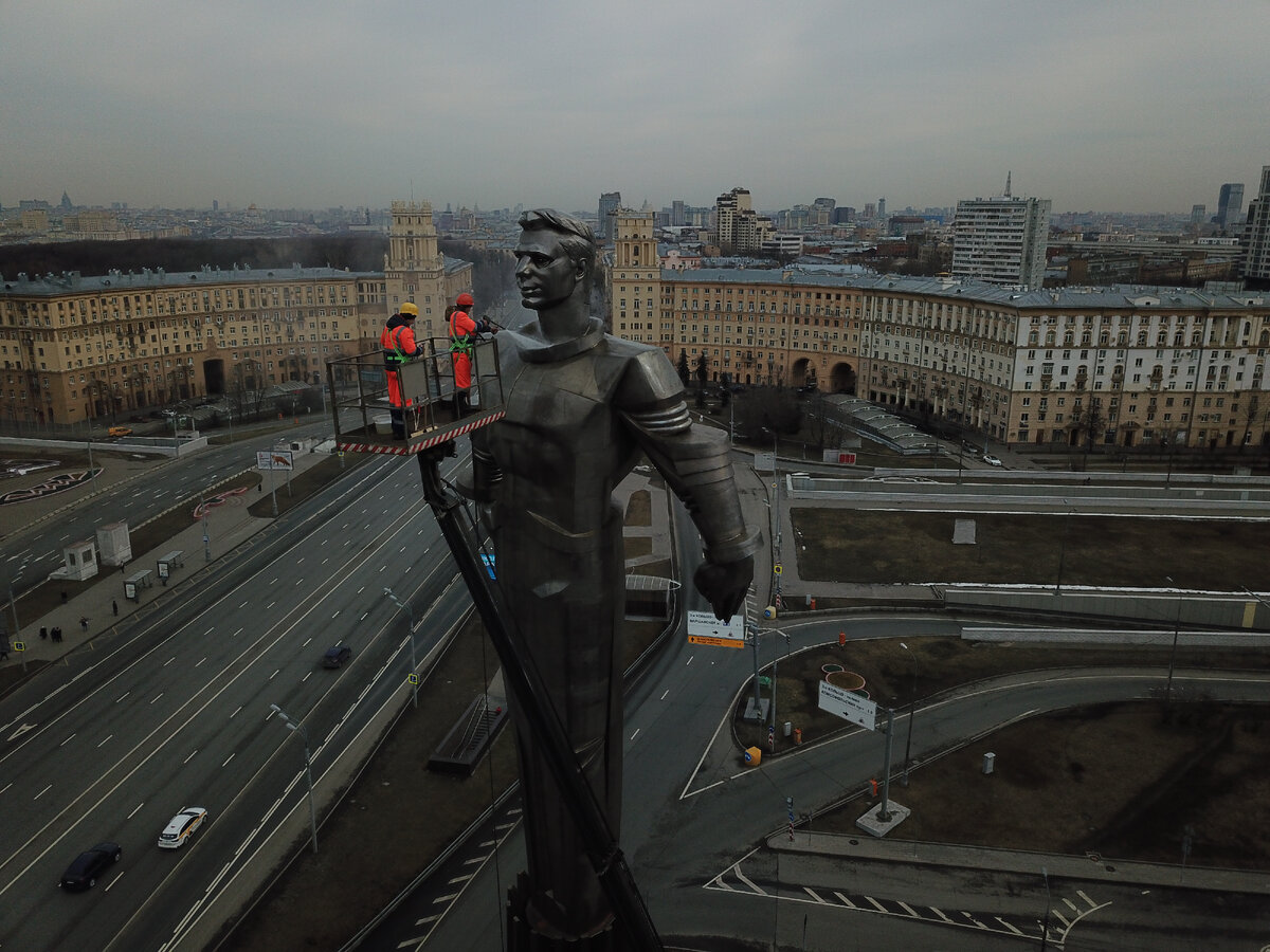 Памятник Гагарину в Москве. Фото: Komsomolskaya Pravda/Globallookpress. 