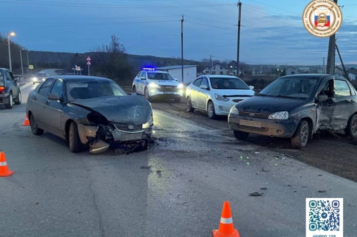    Трое детей пострадали в ДТП с участием двух легковых авто в Пермском крае