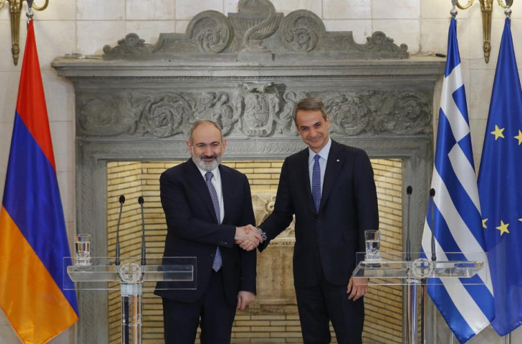 Никол Пашинян и Кириакос Мицотакис