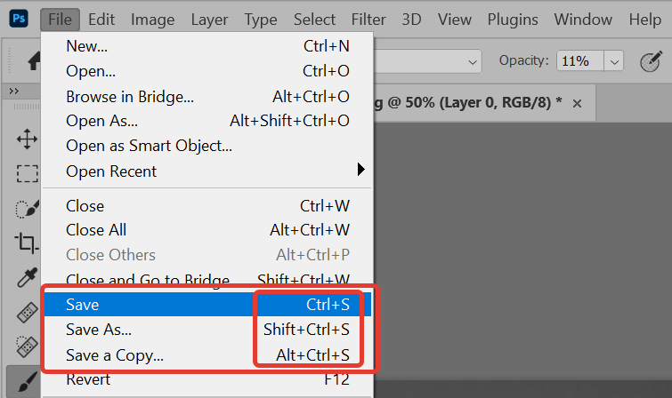    Для каждого из трёх способов можно не заходить в меню, воспользовавшись горячими клавишами, которые на скриншоте написаны слева от названия операции / Скриншот: Елизавета Чечевица