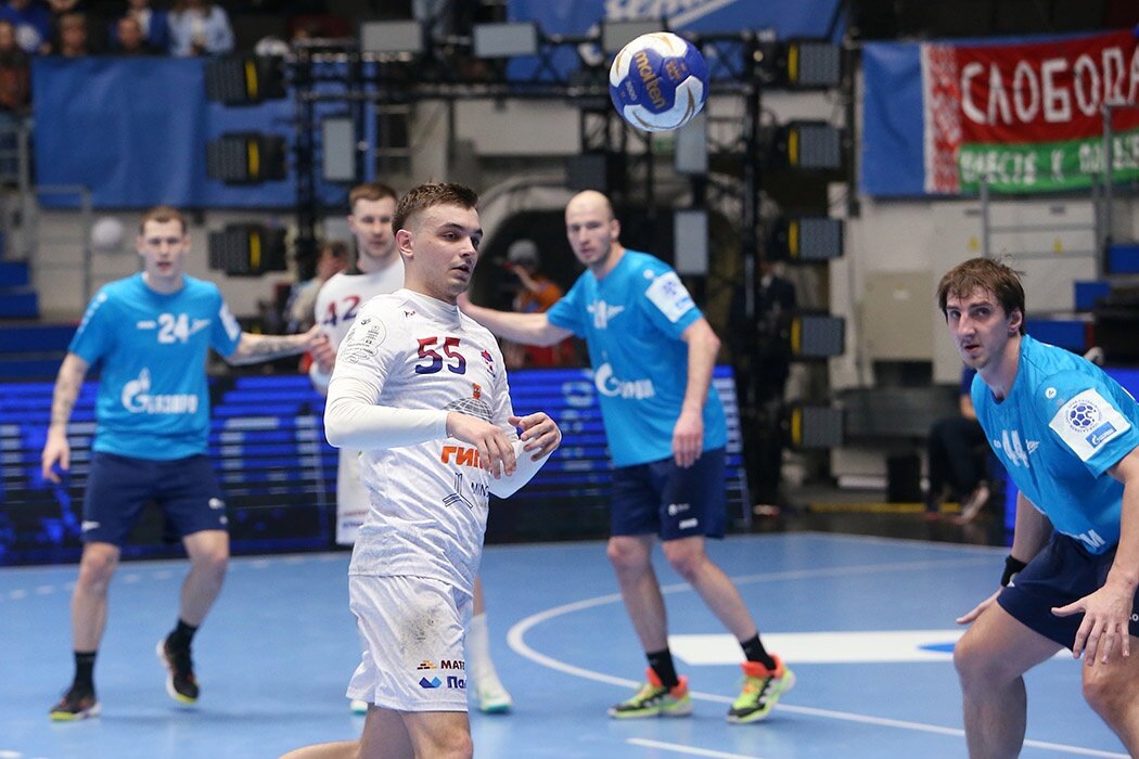 Павел Немков в матче 1/4 финала SEHA-Gazprom League против "Зенита"